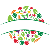 Logo en forme de cercle représentant l'ensemble des fruits et légumes